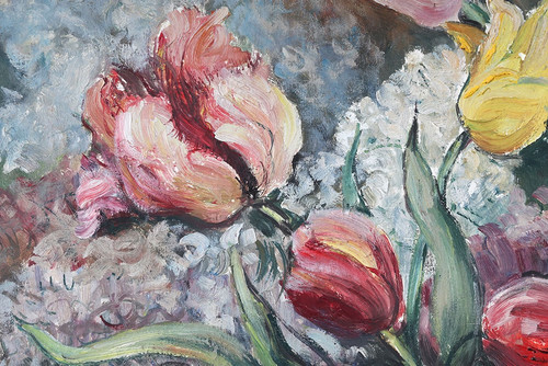 Paul Theodore SCHWARZ 1907/1993, Large still life from 1949, bouquets of flowers