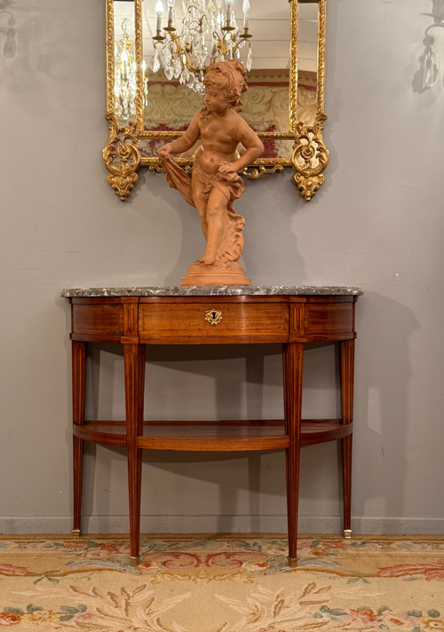 Console Demi-Lune d'Epoque Louis XVI Vers 1780