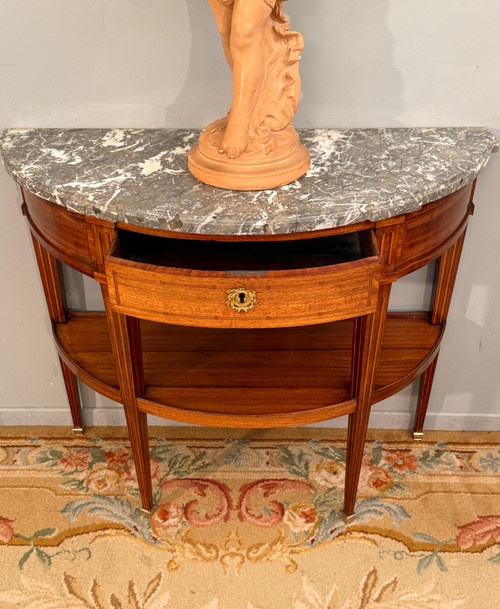 Console Demi-Lune d'Epoque Louis XVI Vers 1780