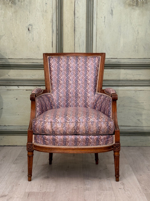 Vinatier Gilles-Hyacinthe, Bergère d'Epoque Louis XVI Estampillée, Vers 1780