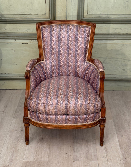 Vinatier Gilles-Hyacinthe, Bergère d'Epoque Louis XVI Estampillée, Vers 1780