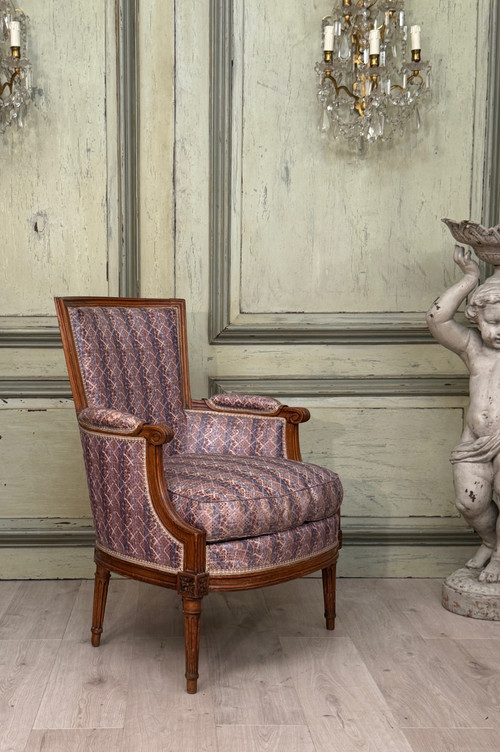 Vinatier Gilles-Hyacinthe, Bergère d'Epoque Louis XVI Estampillée, Vers 1780