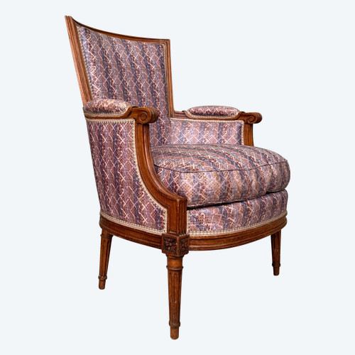 Vinatier Gilles-Hyacinthe, Bergère d'Epoque Louis XVI Estampillée, Vers 1780
