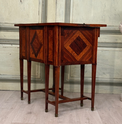 Bureau Mazarin Dit De Changeur En Marqueterie d'Epoque XVIIIème