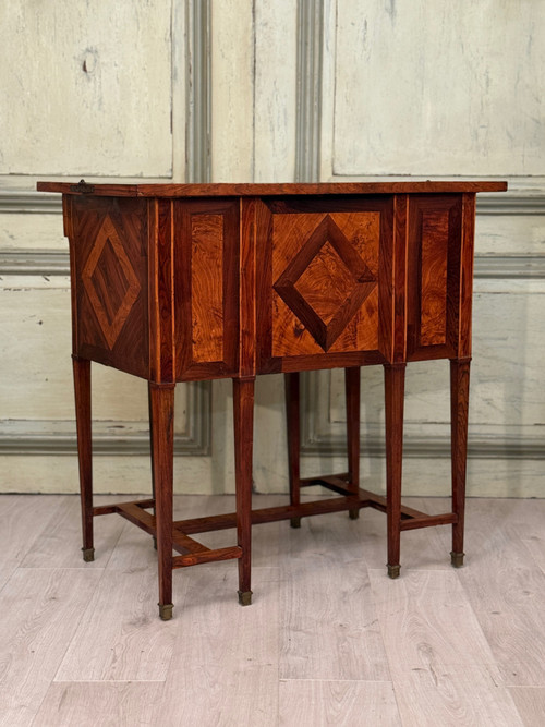 Bureau Mazarin Dit De Changeur En Marqueterie d'Epoque XVIIIème