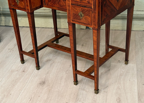 Bureau Mazarin Dit De Changeur En Marqueterie d'Epoque XVIIIème