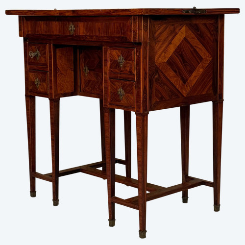 Bureau Mazarin Dit De Changeur En Marqueterie d'Epoque XVIIIème