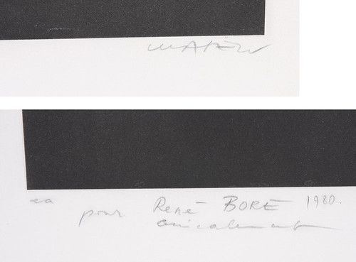 Grande Lithographie Peter KLASEN, signée au crayon par l’artiste et E.A. 
