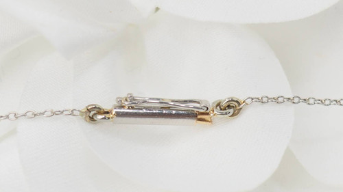 Collana Art Nouveau in oro platino e diamanti