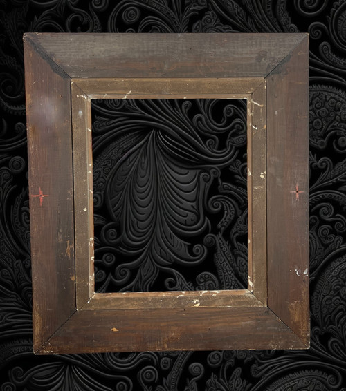 CADRE MONTPARNASSE EN BOIS SCULPTÉ DES ANNÉES 30 POUR PEINTURE 41 CM X 33 CM