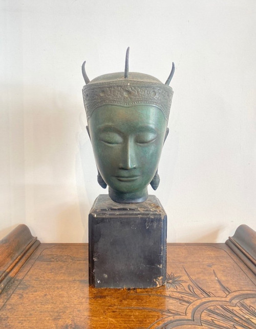 Großer Buddha-Kopf - Siam - Bien Hoa - Vietnam - 20. Jahrhundert