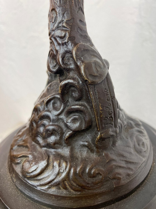 Scultura in bronzo - Fortuna - J.bologne - Francia - XIX sec.