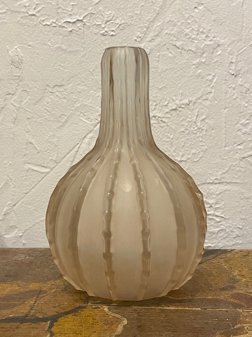 Vase Dentelé  - Cristal - Lalique - France - XX ème