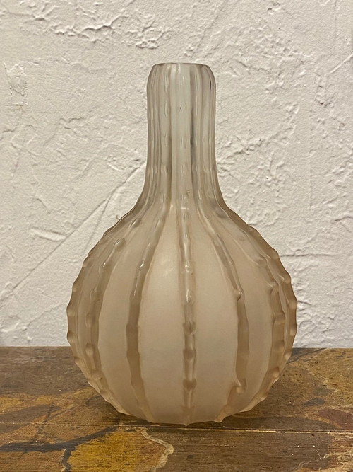 Vase Dentelé  - Cristal - Lalique - France - XX ème