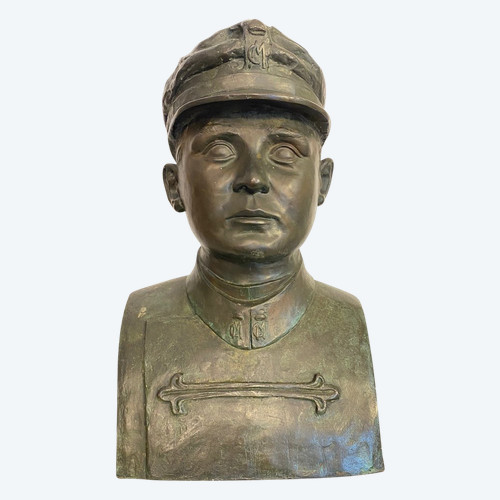 Scultura in Bronzo - Busto Militare - Italia - XX secolo