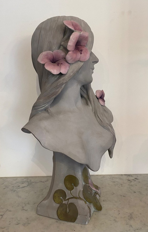 Sculpture - Buste Femme - G. Coudray - France - XX ème