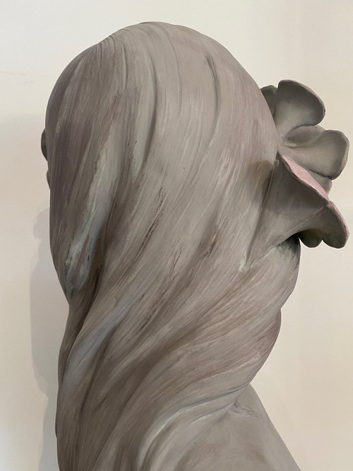 Sculpture - Buste Femme - G. Coudray - France - XX ème