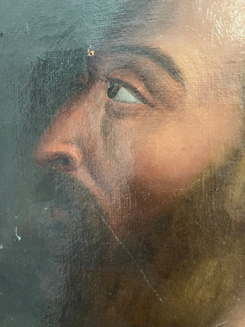 Gemälde – Öl auf Leinwand – Heiliger Josef – Italien – 18. Jahrhundert