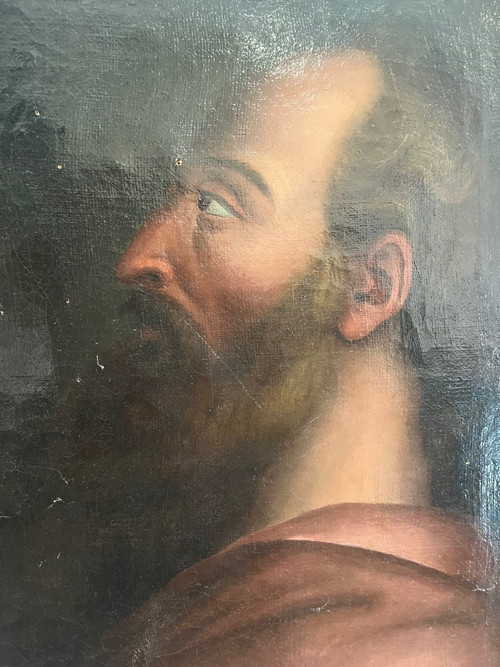 Gemälde – Öl auf Leinwand – Heiliger Josef – Italien – 18. Jahrhundert