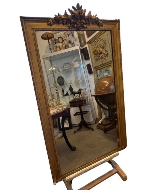 Important Miroir - Bois Doré - France - XIX ème