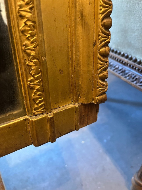 Important Miroir - Bois Doré - France - XIX ème