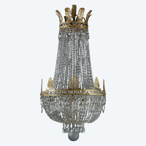 EMPIRE STYLE BALLOON CHANDELIER WITH PENDANTS