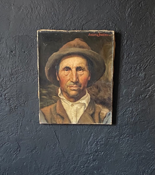 Pittura - Ritratto - E. Assezat de Bouteyre - Francia - XIX secolo