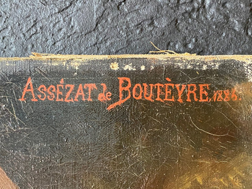 Pittura - Ritratto - E. Assezat de Bouteyre - Francia - XIX secolo