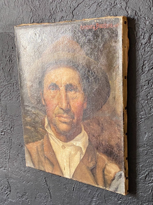 Pittura - Ritratto - E. Assezat de Bouteyre - Francia - XIX secolo