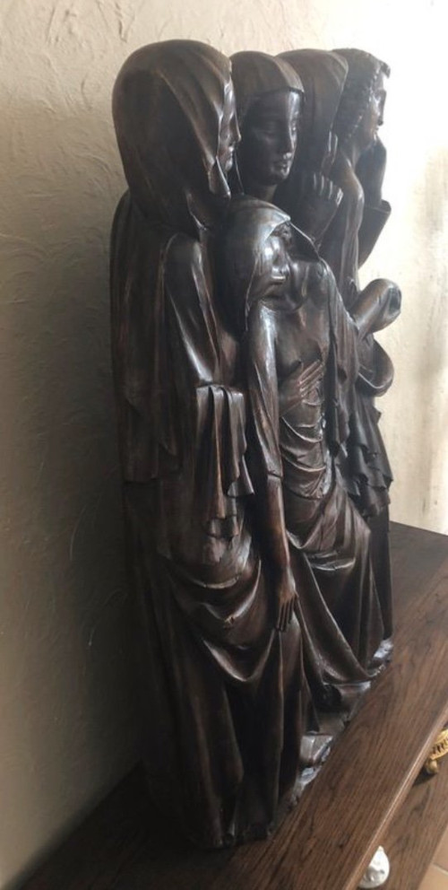 Pâmoison De La Vierge Platre Hauteur 105cm France XX ème