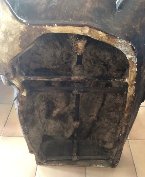 Pâmoison De La Vierge Platre Hauteur 105cm France XX ème