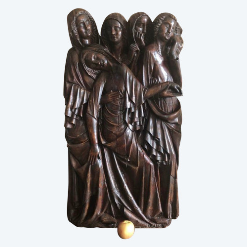 Pâmoison De La Vierge Platre Hauteur 105cm France XX ème