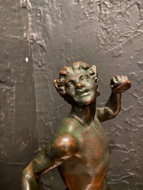 Sculpture Bronze - Faune - Barga (d’après) - Italie - XVIII ème