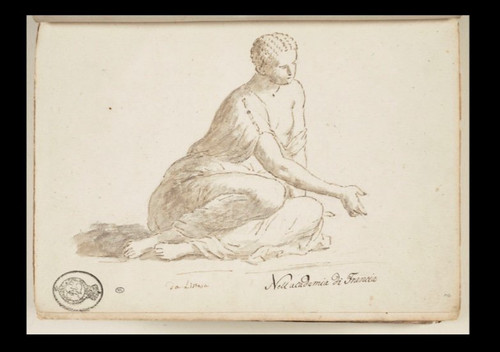 Scultura in bronzo - Suonatore di astragali - Gg/susse - Francia - XIX secolo