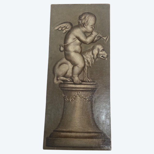 Gemälde – Öl auf Leinwand – Grisaille – Puttis – 18. Jahrhundert