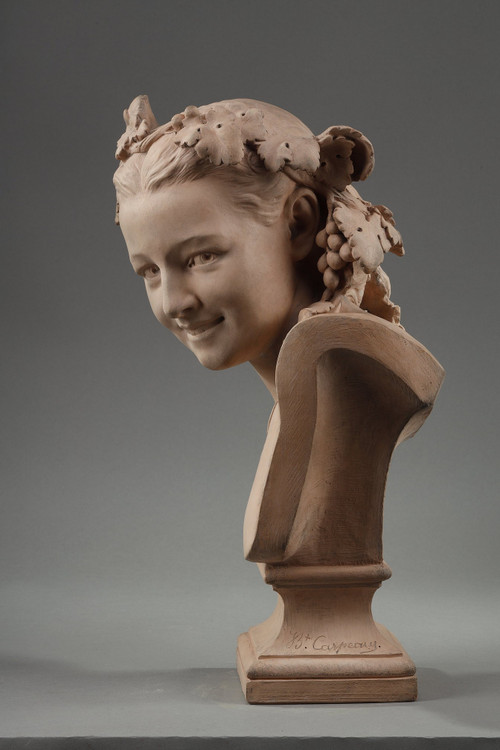L'Espiègle ou la rieuse aux pampres de vignes von Jean Baptiste CARPEAUX