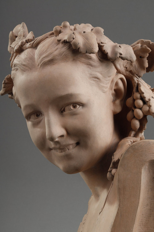 L'Espiègle ou la rieuse aux pampres de vignes von Jean Baptiste CARPEAUX