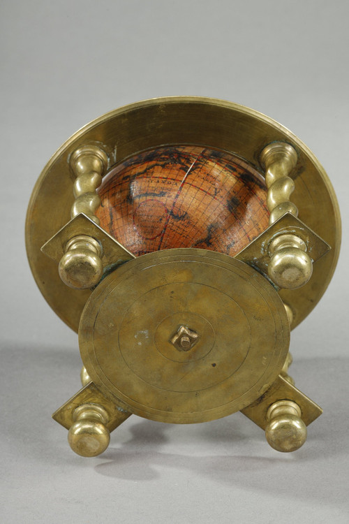 Ein Paar Himmels- und Tischgloben von Vincenzo Coronelli, 1697.