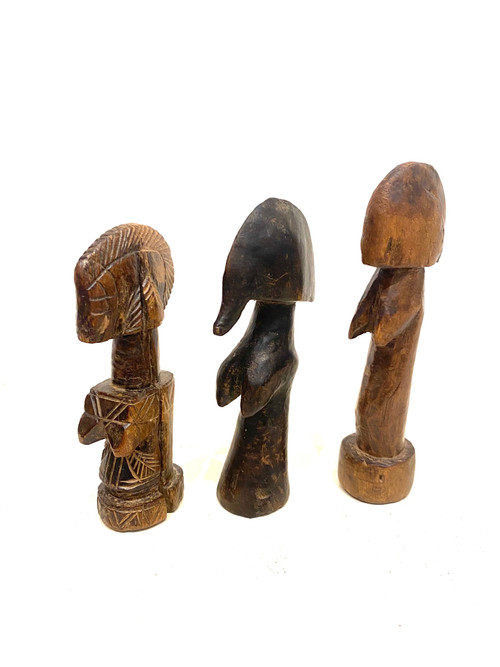 Set von drei kleinen Biga MOSSI-Puppen aus Burkina Faso