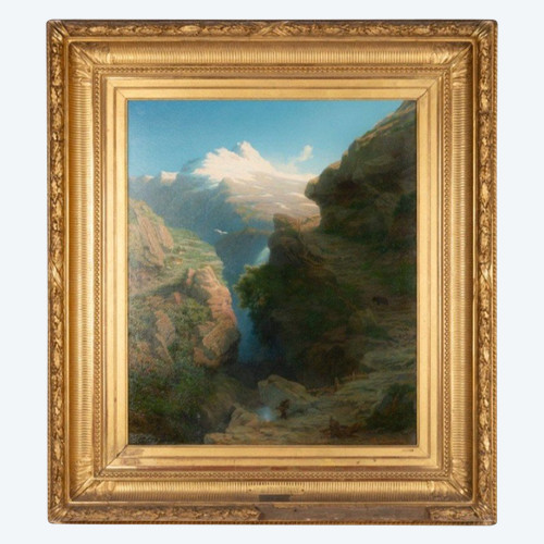 Tableau chemin de Meyringhen par Daligé de Fontenay 1813-1892
