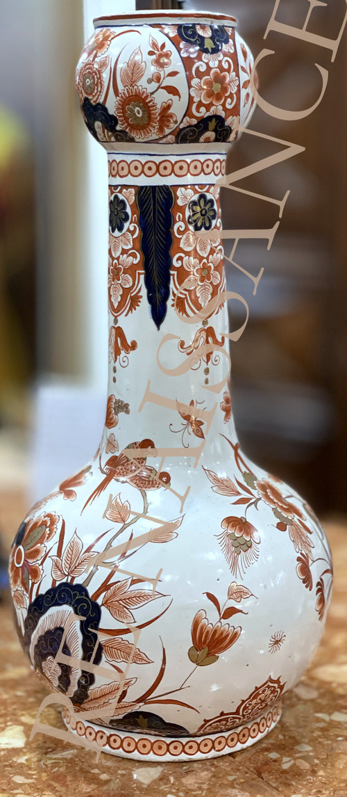 Large double bulb vase