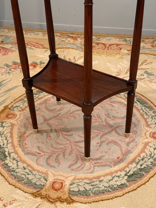Small Mahogany Console Stamped Louis XVI Period About 1780