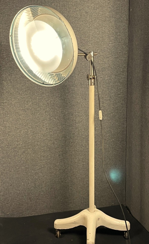 Large surgical lamp, BBT, circa 1950 vintage floor lamp, loft