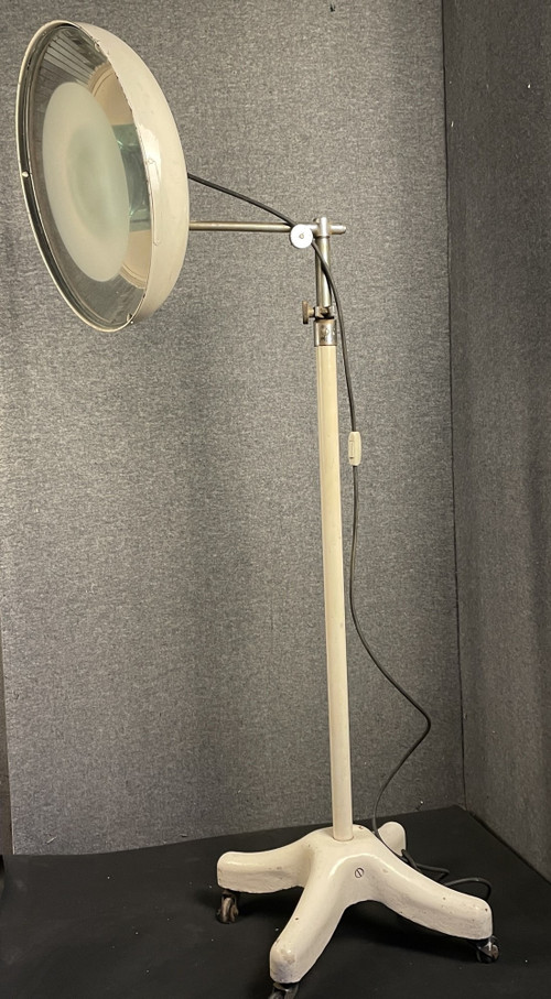 Large surgical lamp, BBT, circa 1950 vintage floor lamp, loft