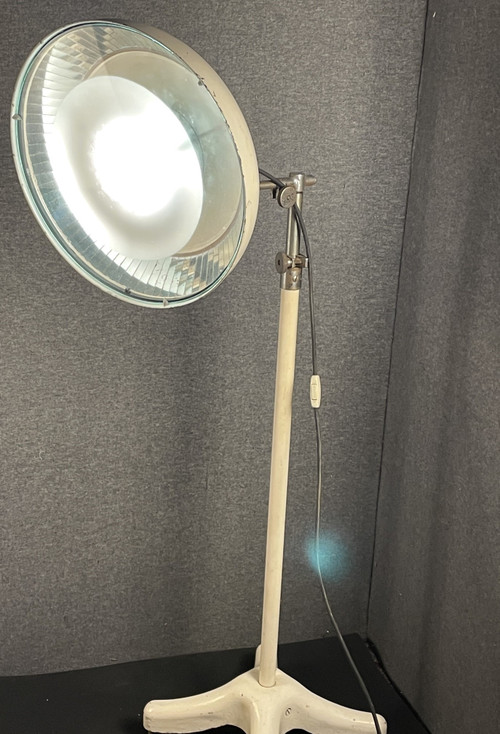 Large surgical lamp, BBT, circa 1950 vintage floor lamp, loft