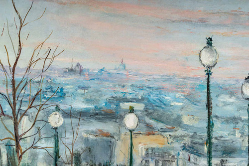 Serge Belloni (1925–2005), bekannt als der Pariser Maler Le Moulin de la Galette, Öl auf Leinwand um 1961