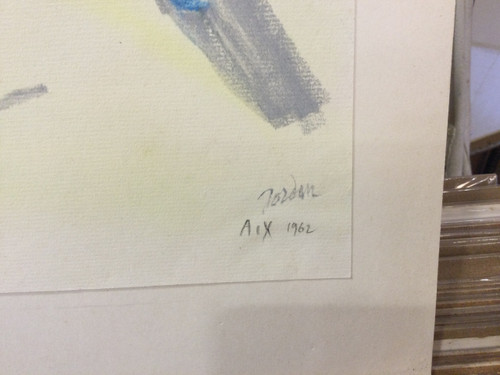 Pastel signed JORDAN 1962