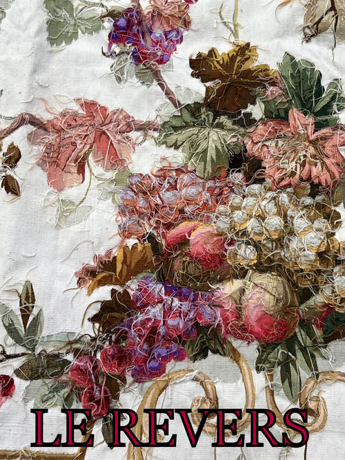 PAIR OF EARLY 19TH CENTURY HAND-WOVEN AUBUSSON TAPESTRIES WITH FLORAL DECORATION