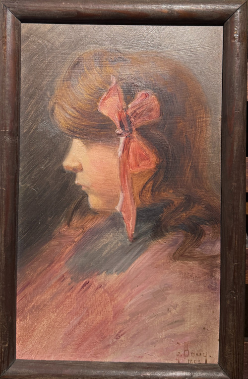 Gaston Bouy (1866-1943) Filet im Profil, 1901