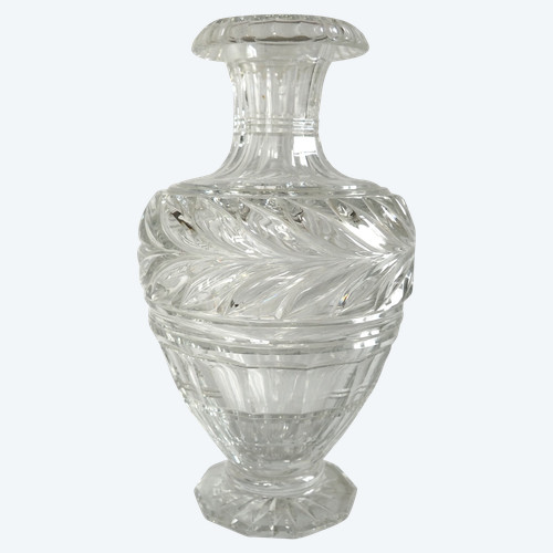 Vase en cristal de Baccarat de style Restauration - production du Musée - 25cm